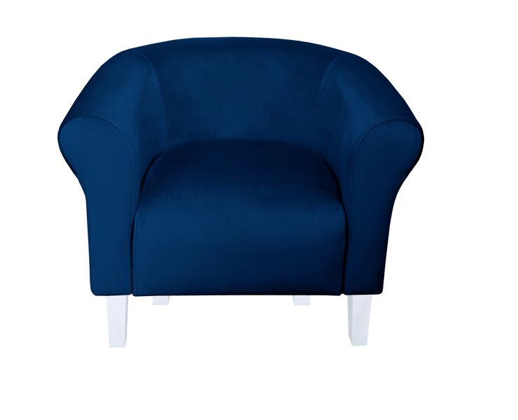 Fotel Milo nogi białe granatowy MG16 zdjęcie 2