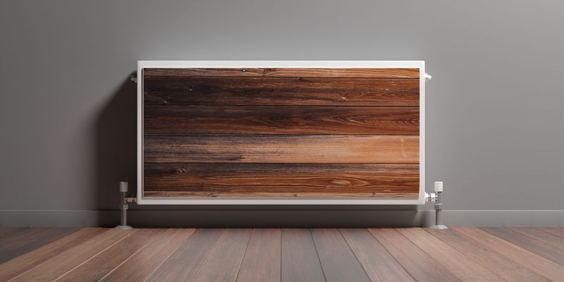 MATA Magnetyczna Kaloryfera Ciemne Deski 80cm x 60cm zdjęcie 3