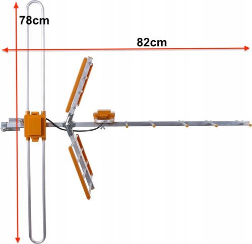 ANTENA TV NAZIEMNEJ Kierunkowa DVBT2 COMBO 4K do 200km na 3TV + KABEL na Arena.pl