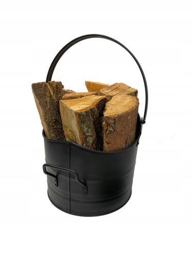 WĘGLARKA KUBEŁ NA WĘGIEL DREWNO KOMINKOWE METALOWY KOSZ POJEMNIK NA POPIÓŁ na Arena.pl