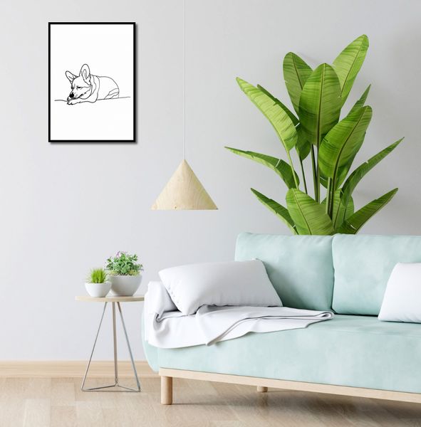 Plakat 40x55cm Śpiący Corgacz zdjęcie 4