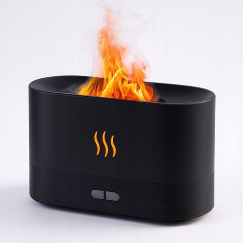 Nawilżacz powietrza Dyfuzor olejków Aromatyzer Z EFEKTEM PŁOMIENIA na Arena.pl