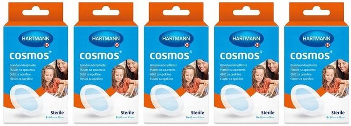 Plaster Na Oparzenia Cosmos 68mm x 43mm 8 Sztuk zdjęcie 1