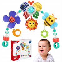 PAŁĄK ŁUK ZAWIESZKA SENSORYCZNA GRZECHOTKA DO ŁÓŻECZKA FOTELIKA WOOPIE BABY