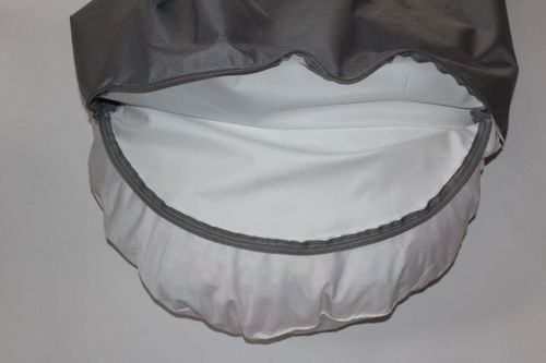 HUŚTAWKA HAMAK KOKON beżowy z białą lamówką na Arena.pl