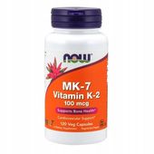 NOW FOODS WITAMINA K-2 MK7 100mcg 120k VITAMIN K-2