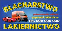 BANER REKLAMOWY OCZKOWANY 200x100 cm RÓŻNE WZORY BLACHARSTWO LAKIERNICTWO