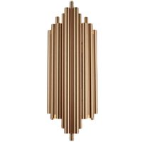 Metalowa lampa ścienna CGZONW Copel salonowy kinkiet tuby złote matowe