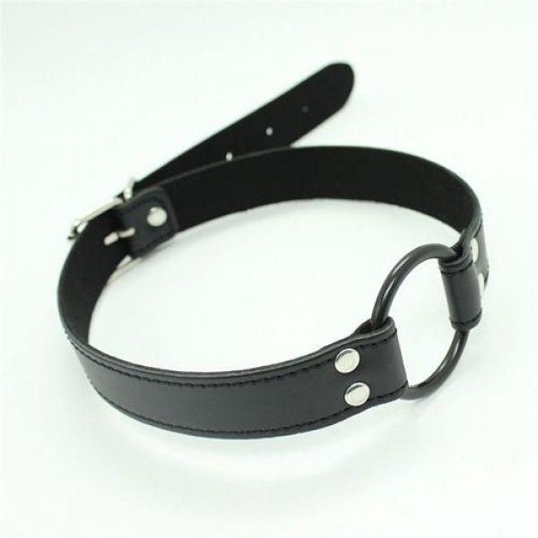 Knebel-Easy Belt Ring Gag (Nero) zdjęcie 4