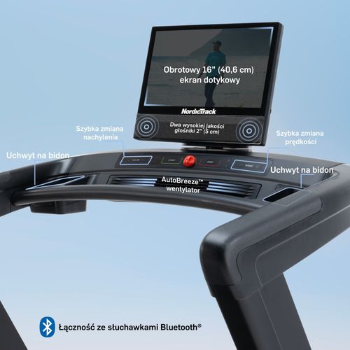 Bieżnia elektryczna Commercial 1750 NordicTrack z wyświetlaczem na Arena.pl