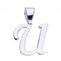 WISIOREK ZAWIESZKA SREBRNA LITERKA U GRAWER