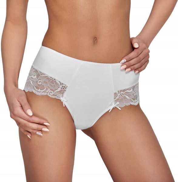 Ewana 084 Wysokie Szorty z Mikrofibry Biały XL zdjęcie 4