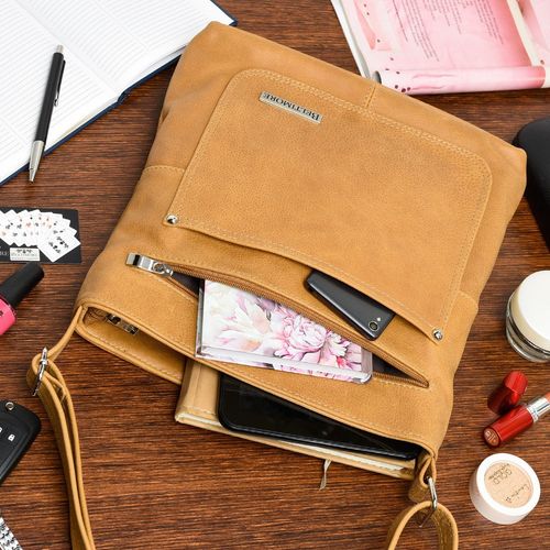 Camel Beltimore duża damska torebka skórzana A4 pojemna 974 na Arena.pl