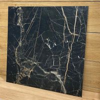 Gres wielkoformatowy 120x120 Złoto Czerń STRUKTURA