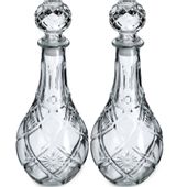 KADAX 2x Karafka Do Whisky Alkohol Kryształowa 0,8L Butelka Szklana Korkiem