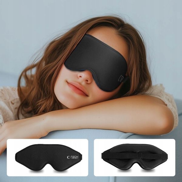 TECH-PROTECT EYESHADE SLEEP MASK MATTE BLACK zdjęcie 6