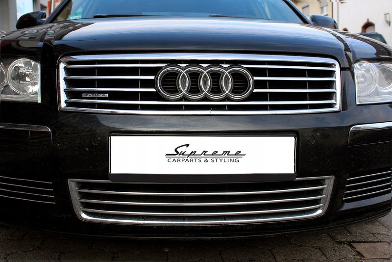 AUDI A8 D3 4E Listwy CHROM GRILL na atrapę Tuning zdjęcie 4