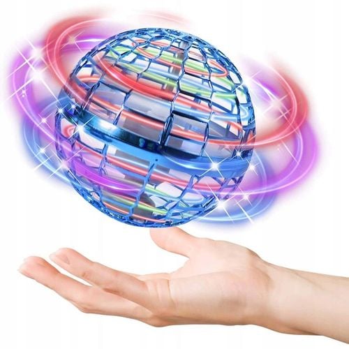 LATAJĄCY DYSK UFO MINI DRON PIŁKA KULA ŚWIECĄCA LED FLYNOVA SPINNER KULA na Arena.pl
