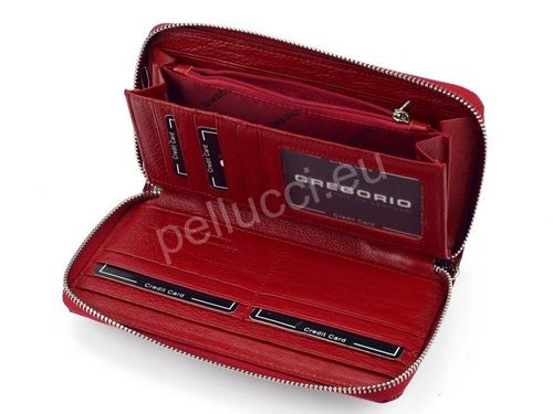 Portfel damski skórzany PELLUCCI PT-119 Czerwony na Arena.pl