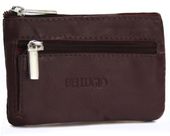 etui na klucze bellugio ze skóry naturalnej - bordowe