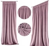 ZASŁONY GOTOWE WELUROWE ZASŁONA NA ŻABKI NA TAŚMIE GRUBE 140x270cm VELVET