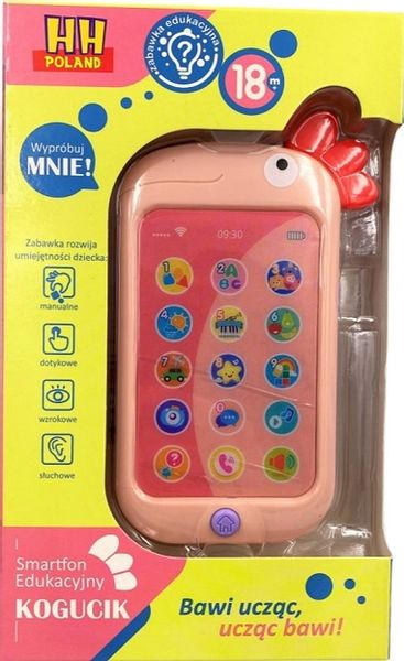 Edukacyjny smartfon kogucik różowy zdjęcie 1