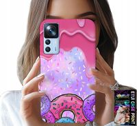 ETUI DO XIAOMI 12T / 12T PRO - SŁODKIE DONUTY Z LUKREM W TLE + SZKŁO