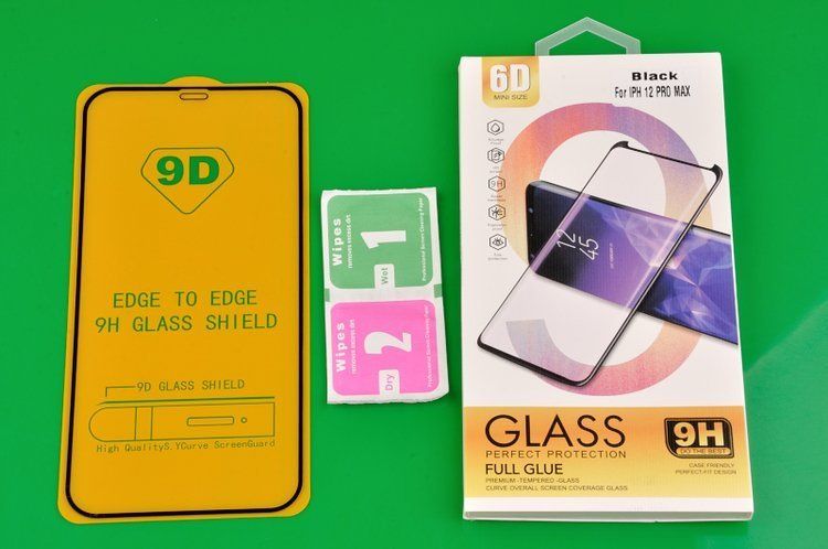 Szkło Hartowane 6D do Apple iPhone 12 Pro Max czarny zdjęcie 2