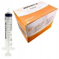 STRZYKAWKI 3 CZĘŚCIOWE INIEKCYJNE LUER 10ml 100szt. BEROJECT III KDM