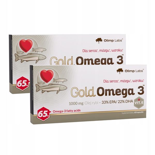 OLIMP GOLD OMEGA 3 120kaps ZDROWY UKŁAD KRĄŻENIA KWASY OMEGA zdjęcie 1