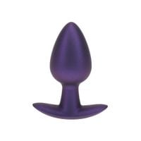 Smooth Silicone Anal Plug - Medium - 3.1 / 7,9 cm - Metallic Purple