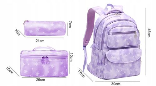 PLECAK SZKOLNY TORNISTER TOREBKA PIÓRNIK ZESTAW MŁODZIEŻOWY POJEMNY na Arena.pl