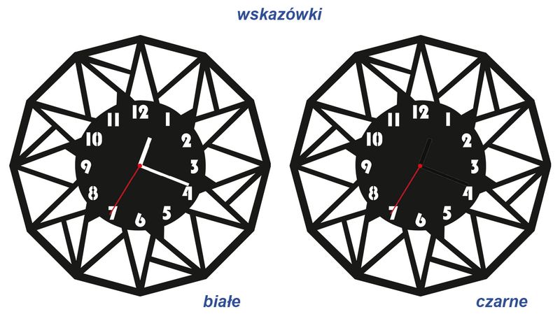 ZEGAR ŚCIENNY GEOMETRIA 38cm M 131.10 zdjęcie 3