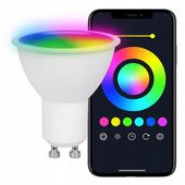 ŻARÓWKA LED GU10 RGB WIFI 5W INTELIGENTNA 2700-6500K