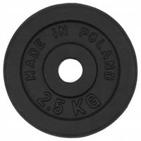 OBCIĄŻENIE ŻELIWNE 4x2,5kg 28mm ZESTAW talerzy krążek do hantli na sztangę