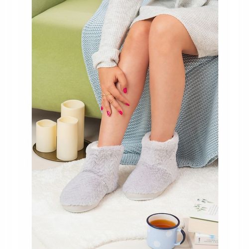 Kapcie domowe ciepłe pantofle bambosze z futerkiem wsuwane lekkie Axim na Arena.pl