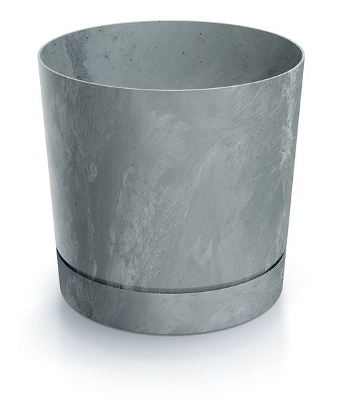 Doniczka okrągła Tubo Effect 240E + podstawka 8l zdjęcie 1