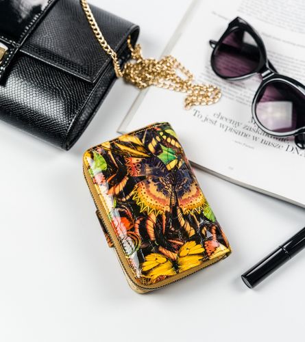 skórzany portfel damski w motyle - lorenti na Arena.pl