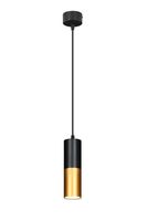 Tuba lampa wisząca 1x15W GU10 5,8/30 czarno złoty
