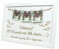 RAMKA ŚMIESZNY PREZENT NA URODZINY 30 40 50 60 70 TO NIE TAK DUŻO GRAWER