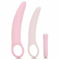 calexotics inspire vibrating dilator kit silikonowy zestaw z wibracją