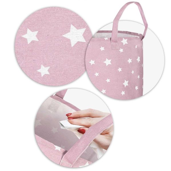 Kosz na zabawki Nukido - różowy zdjęcie 5