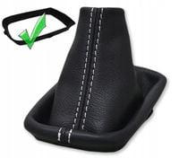 Volvo V50 S40 C30 2004-2012 Mieszek Zmiany Biegów + Ramka Skóra Naturalna