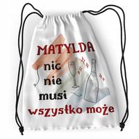 Plecak Dla Matyldy Szkolny Worek Torba Z Nadrukiem Ze Zdjęciem