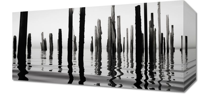 Obraz 40x20cm Refleksje Nad Wodą zdjęcie 1