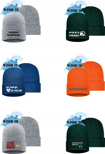 Czapka zimowa TWÓJ WŁASNY HAFT IMIĘ NAPIS kierownik zbiornika DLA MORSA na Arena.pl