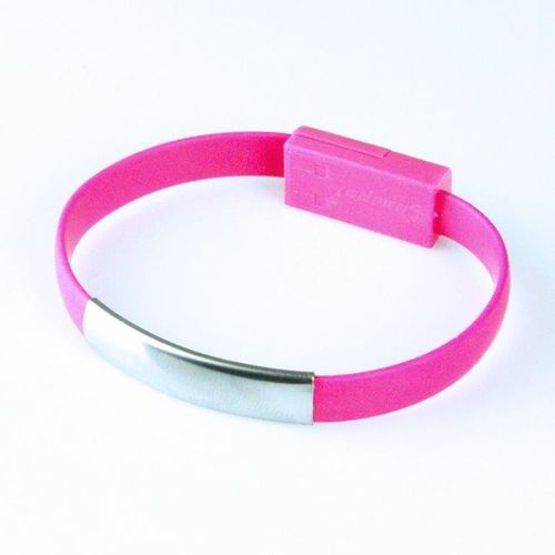 KABEL USB microUSB BRANSOLETKA różowa na Arena.pl