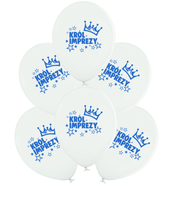Balony Król imprezy 6szt