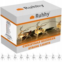 Lampki świąteczne- renifery Ruhhy 24955