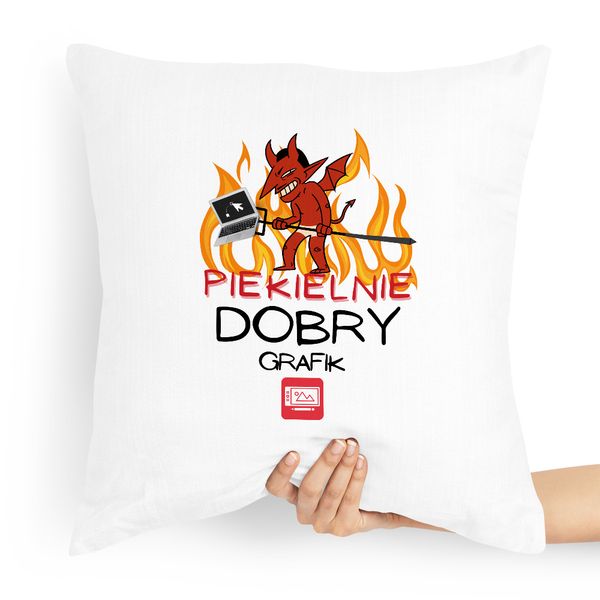 Poduszka Prezent Dla Piekielnie Dobrego Grafika Z Nadrukiem Ze Zdjęciem zdjęcie 1